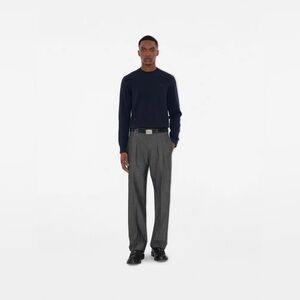 Burberry Dark Blue Knitwear 100% cashmere